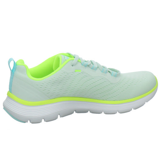 Skechers FLEX APPEAL Schnürhalbschuhe Hellgrün - 360° Ansicht