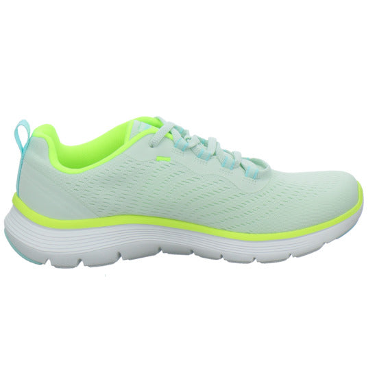 Skechers FLEX APPEAL Schnürhalbschuhe Hellgrün - 360° Ansicht