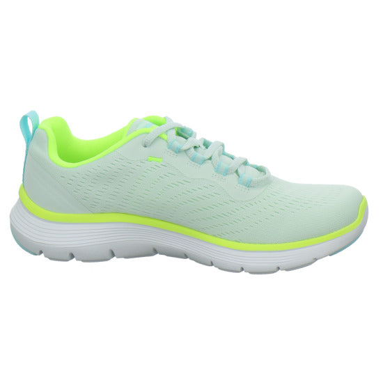 Skechers FLEX APPEAL Schnürhalbschuhe Hellgrün - 360° Ansicht