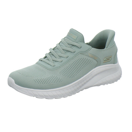 Skechers SLIP INS BOBS Schnürhalbschuhe Hellgrün - 360° Ansicht