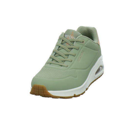 Skechers UNO SHIMMER AWAY Schnürhalbschuhe Hellgrün - 360° Ansicht