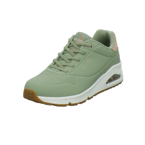 Skechers UNO SHIMMER AWAY Schnürhalbschuhe Hellgrün - 360° Ansicht