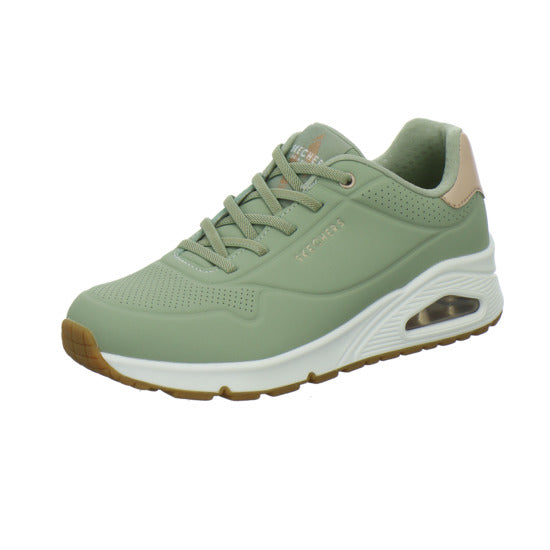 Skechers UNO SHIMMER AWAY Schnürhalbschuhe Hellgrün - 360° Ansicht