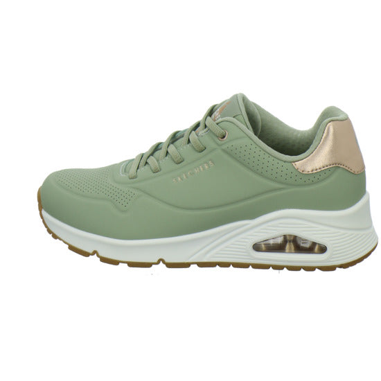 Skechers UNO SHIMMER AWAY Schnürhalbschuhe Hellgrün - 360° Ansicht