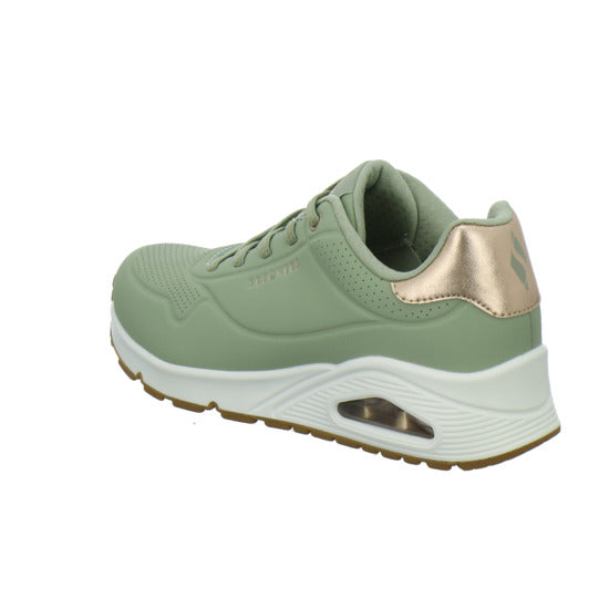 Skechers UNO SHIMMER AWAY Schnürhalbschuhe Hellgrün - 360° Ansicht