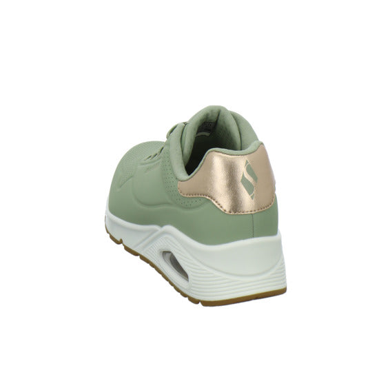 Skechers UNO SHIMMER AWAY Schnürhalbschuhe Hellgrün - 360° Ansicht