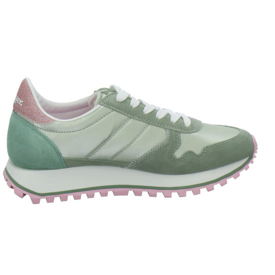 Blauer Schnürhalbschuhe Hellgrün - 360° Ansicht