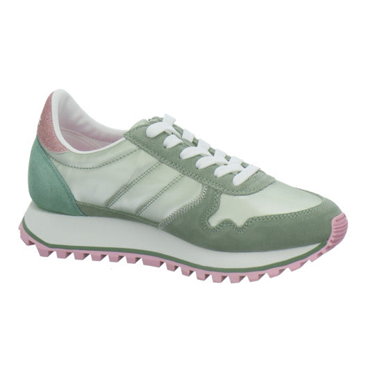 Blauer Schnürhalbschuhe Hellgrün - 360° Ansicht