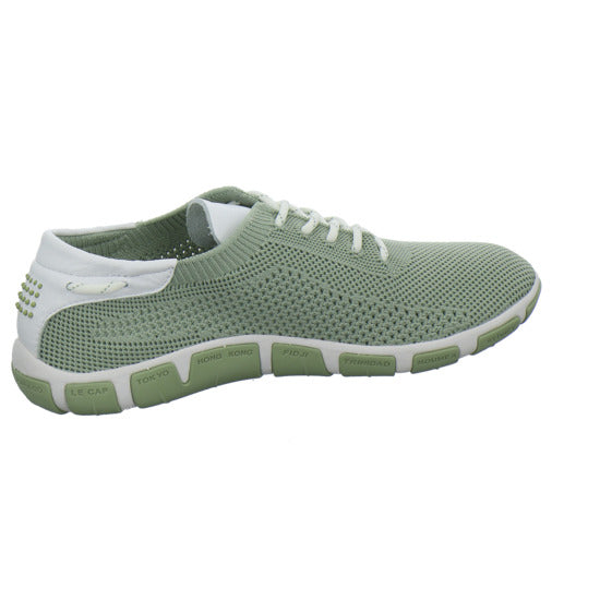 TBS Schnürhalbschuhe Hellgrün - 360° Ansicht