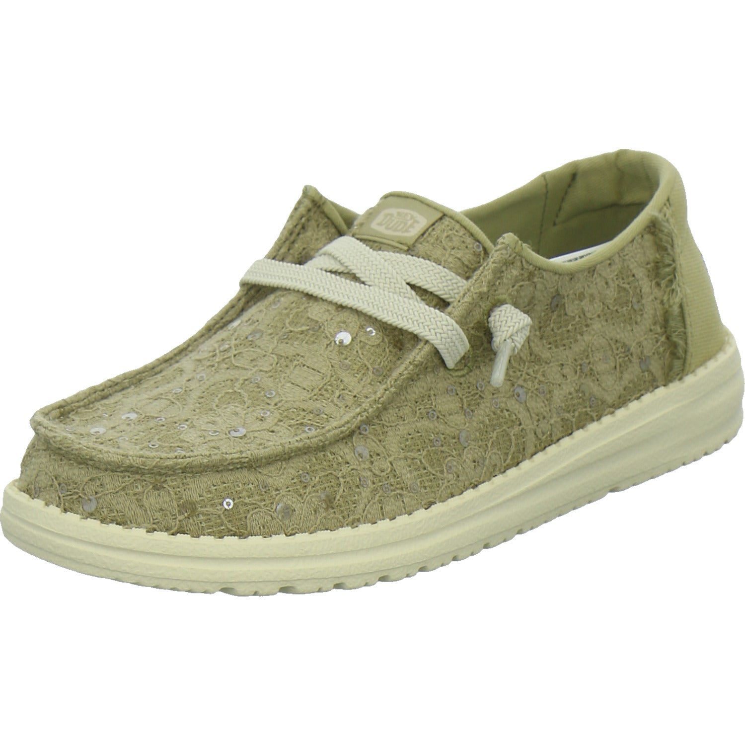 Hey Dude Sneaker Damen Wendy Sequin Lace Hellgrün