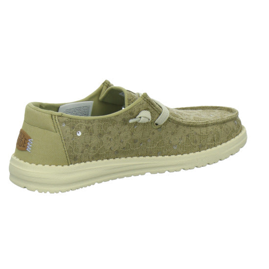 Hey Dude Sneaker Damen Wendy Sequin Lace Hellgrün