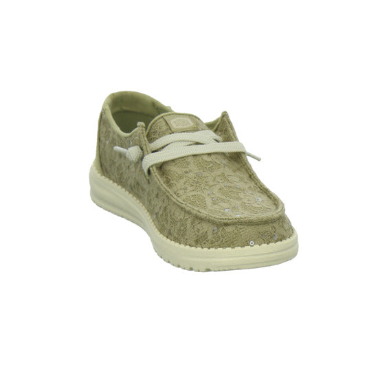 Hey Dude Sneaker Damen Wendy Sequin Lace Hellgrün