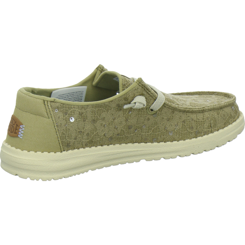 Hey Dude Sneaker Damen Wendy Sequin Lace Hellgrün
