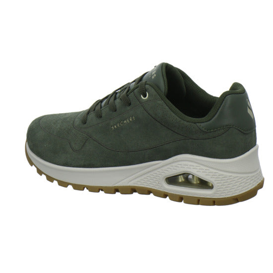 Skechers Uno Schnürhalbschuhe oliv - 360° Ansicht
