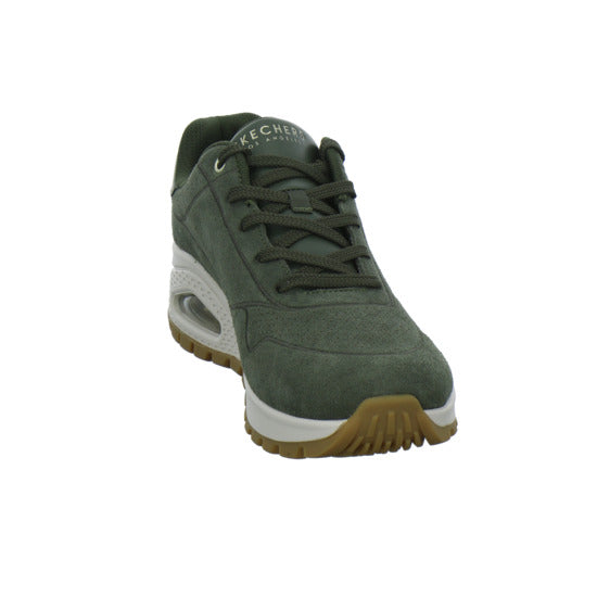 Skechers Uno Schnürhalbschuhe oliv - 360° Ansicht