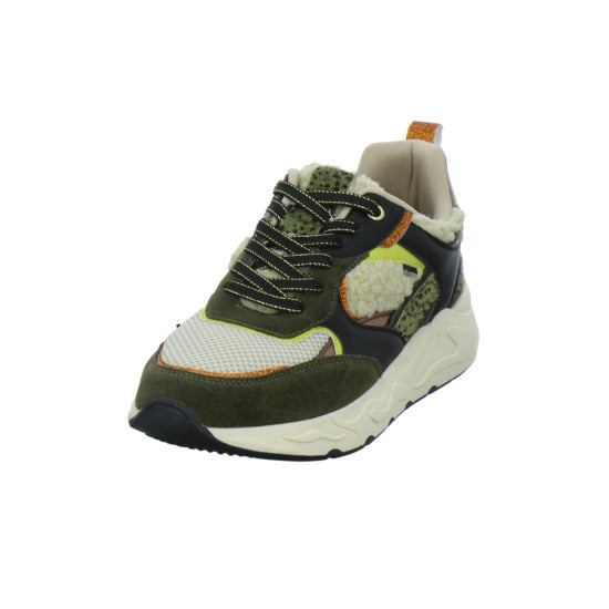 Poelman Schnürhalbschuhe oliv - 360° Ansicht