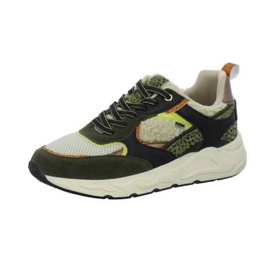 Poelman Schnürhalbschuhe oliv - 360° Ansicht