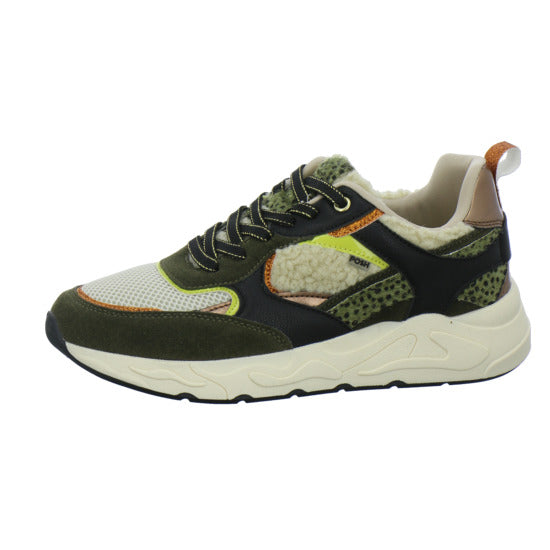 Poelman Schnürhalbschuhe oliv - 360° Ansicht