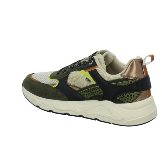 Poelman Schnürhalbschuhe oliv - 360° Ansicht
