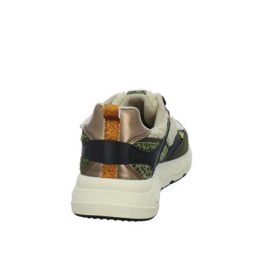 Poelman Schnürhalbschuhe oliv - 360° Ansicht