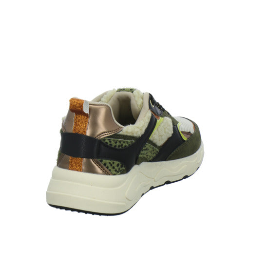 Poelman Schnürhalbschuhe oliv - 360° Ansicht