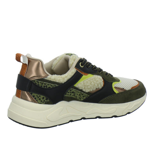 Poelman Schnürhalbschuhe oliv - 360° Ansicht