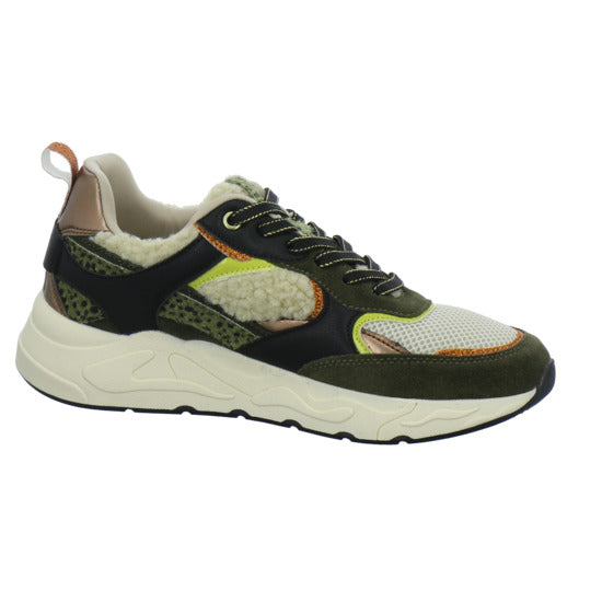 Poelman Schnürhalbschuhe oliv - 360° Ansicht