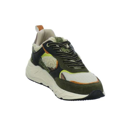 Poelman Schnürhalbschuhe oliv - 360° Ansicht