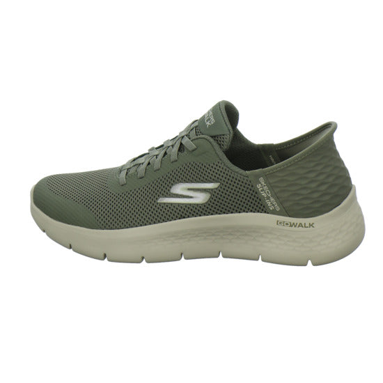 Skechers Slip Ins Schnürhalbschuhe oliv