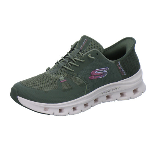 Skechers Sneaker Damen Glide Step Slip-Ins oliv