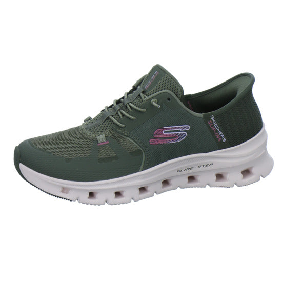 Skechers Sneaker Damen Glide Step Slip-Ins oliv