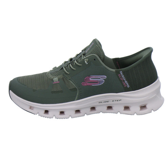 Skechers Sneaker Damen Glide Step Slip-Ins oliv