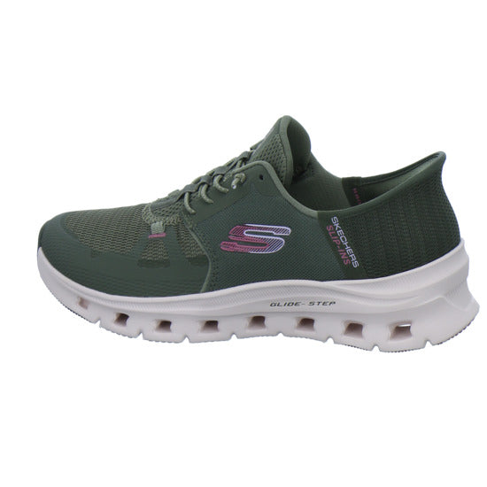 Skechers Sneaker Damen Glide Step Slip-Ins oliv