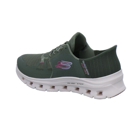 Skechers Sneaker Damen Glide Step Slip-Ins oliv