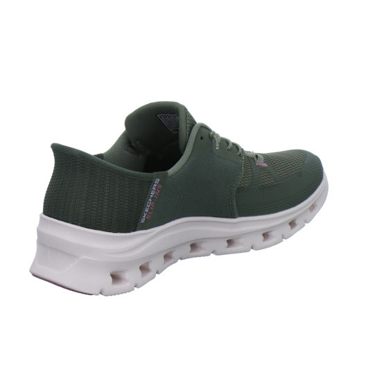Skechers Sneaker Damen Glide Step Slip-Ins oliv
