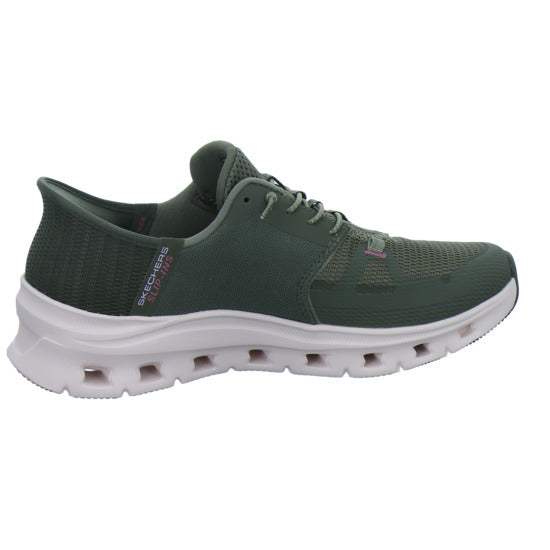 Skechers Sneaker Damen Glide Step Slip-Ins oliv