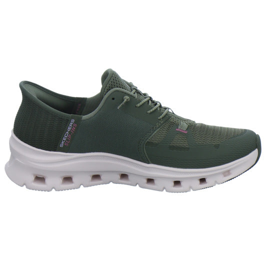 Skechers Sneaker Damen Glide Step Slip-Ins oliv