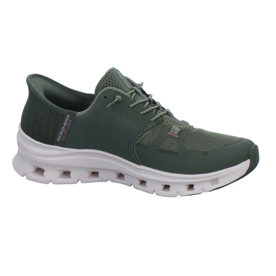 Skechers Sneaker Damen Glide Step Slip-Ins oliv