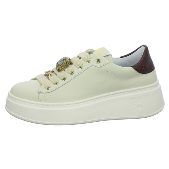 GIO+ Schnürhalbschuhe Beige - 360° Ansicht