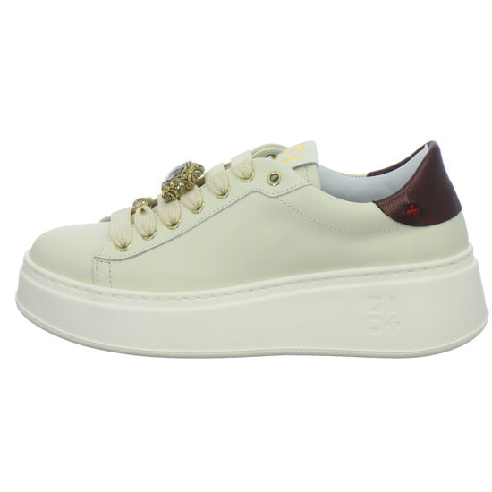 GIO+ Schnürhalbschuhe Beige - 360° Ansicht