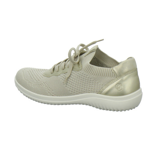 Remonte Schnürhalbschuhe Beige - 360° Ansicht