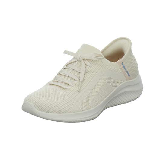 Skechers SLIP INS ULTRA FLEX Schnürhalbschuhe Beige - 360° Ansicht