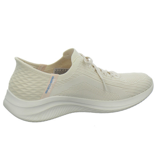 Skechers SLIP INS ULTRA FLEX Schnürhalbschuhe Beige - 360° Ansicht