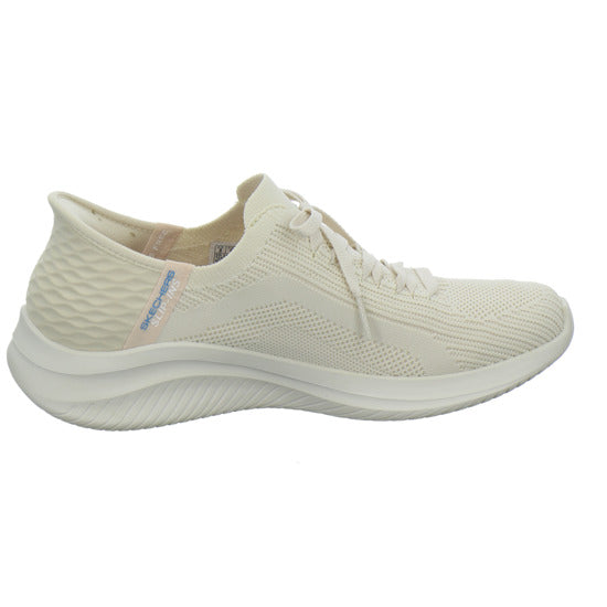 Skechers SLIP INS ULTRA FLEX Schnürhalbschuhe Beige - 360° Ansicht