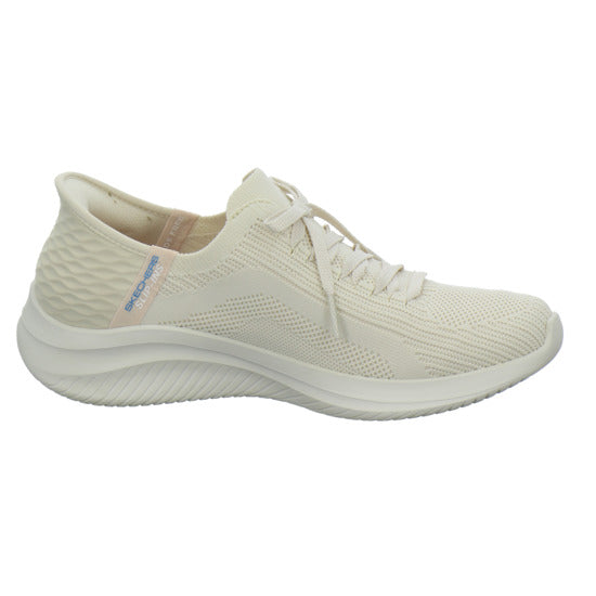 Skechers SLIP INS ULTRA FLEX Schnürhalbschuhe Beige - 360° Ansicht