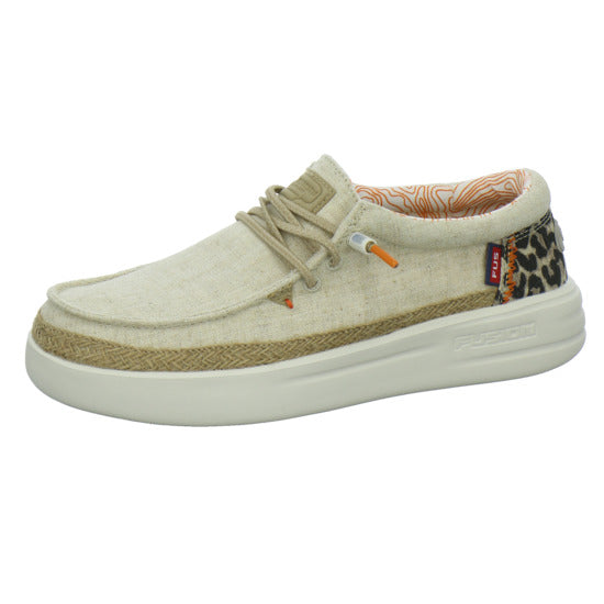 Fusion Schnürhalbschuhe Beige