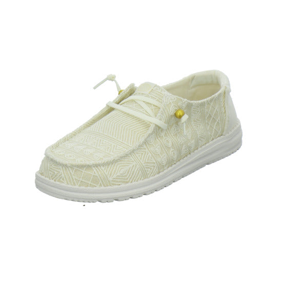 Hey Dude Wendy Crocket Schnürhalbschuhe Beige