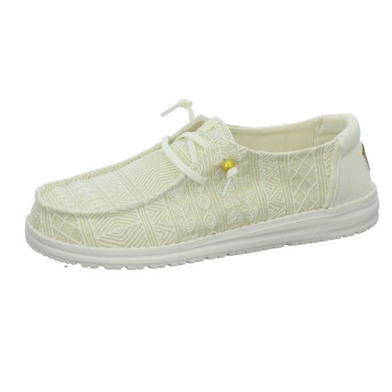 Hey Dude Wendy Crocket Schnürhalbschuhe Beige