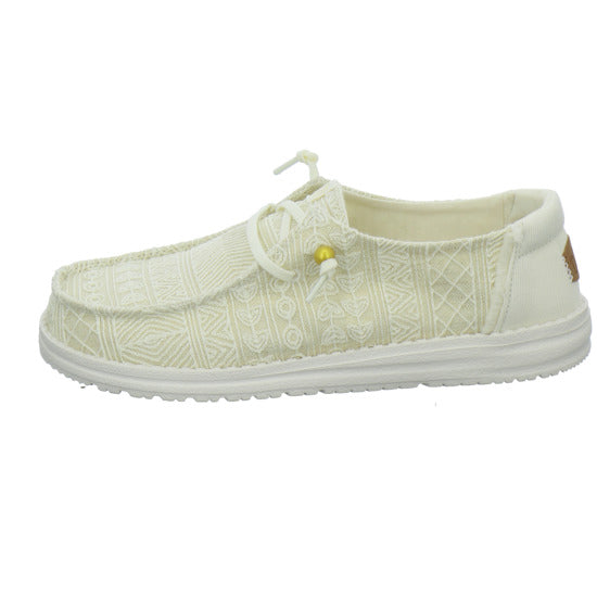 Hey Dude Wendy Crocket Schnürhalbschuhe Beige
