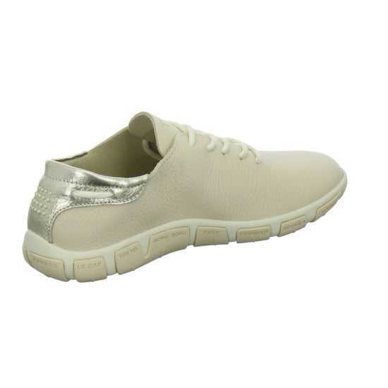 TBS Schnürhalbschuhe Beige - 360° Ansicht